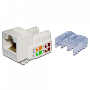 RJ45 module, category 5е, white